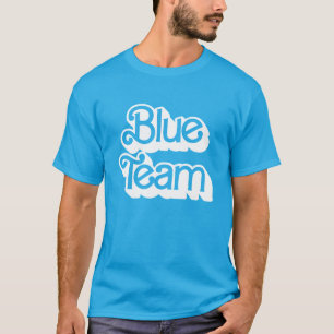 Camisa Azul da Equipe da Guerra Cor