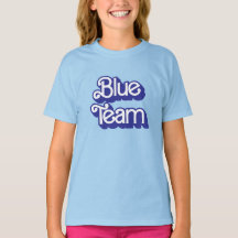 Camisa Azul da Equipe da Guerra Cor
