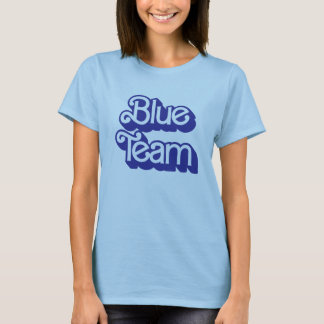 Camisa Azul da Equipe da Guerra Cor