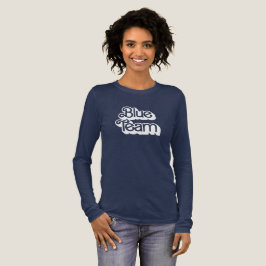 Camisa Azul da Equipe da Guerra Cor