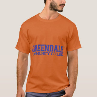 Camisa azul da família da faculdade de GREENDALE