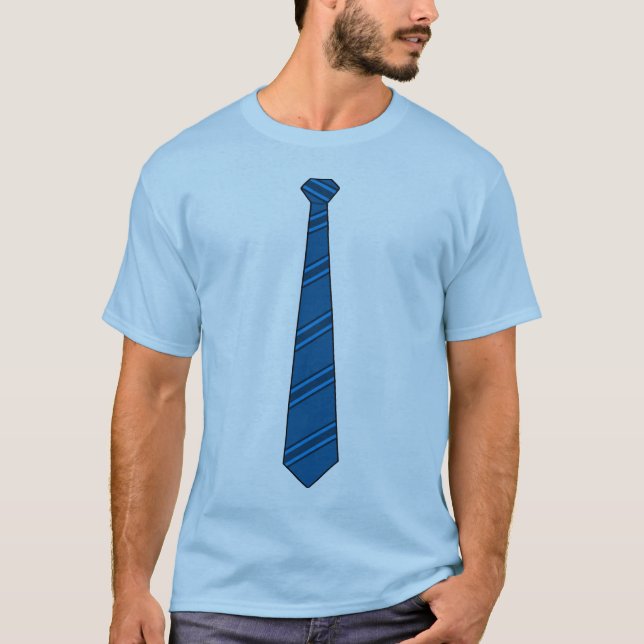 Camisa azul da gravata (Frente)