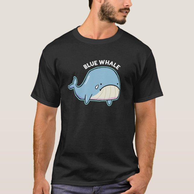 Camisa Azul de Baleia Triste Pun T Escuro (Frente)