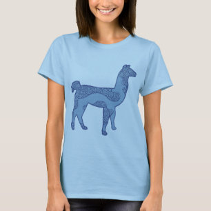 Camisa azul do lama