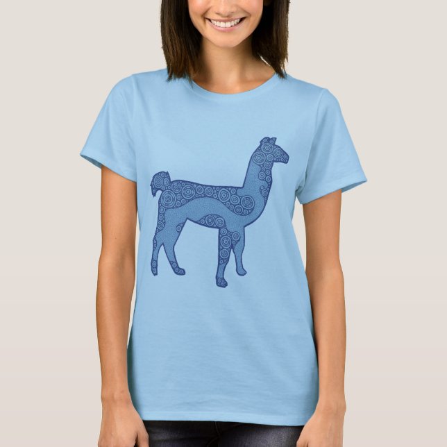 Camisa azul do lama (Frente)