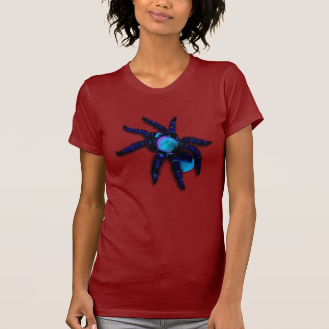 Camisa azul grande da aranha (Frente)
