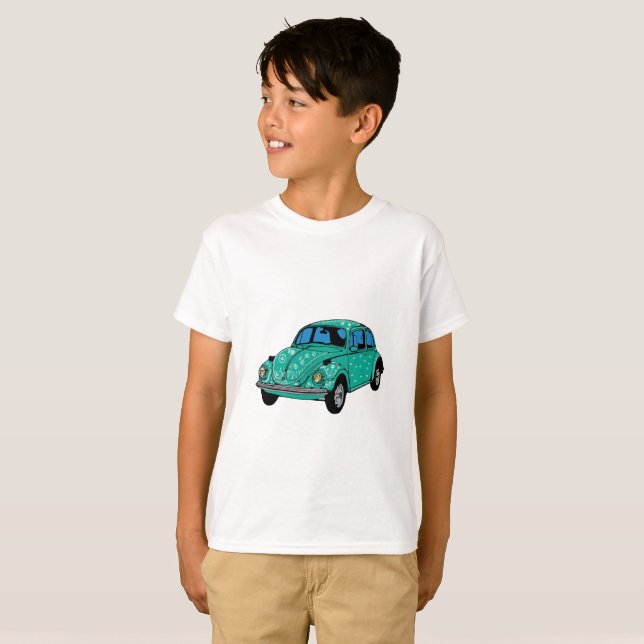 Camisa Azul Hippie Sem Etiqueta (Frente Completa)