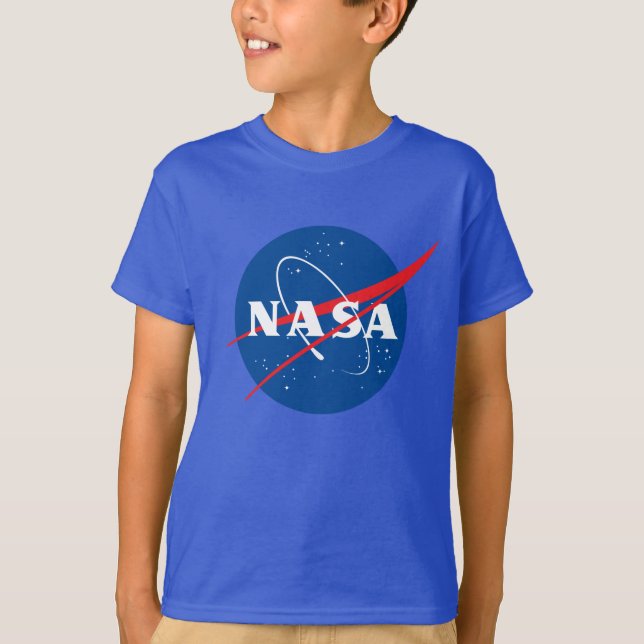 Camisa Azul Netuno (XS-XL) Iconic NASA Kids' Neptu (Frente)