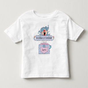 Camisa Azul Rosa de Hanukkah "Dreidel na Caixa"