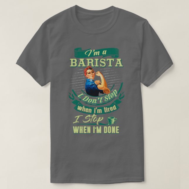 Camisa Barista Orgulhosa (Frente do Design)
