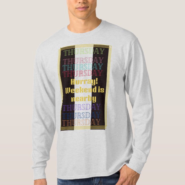 Camisa básica da coleção de lembretes semanais de  (Frente)