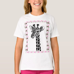 Camisa básica das bolinhas t do girafa do t-shirt