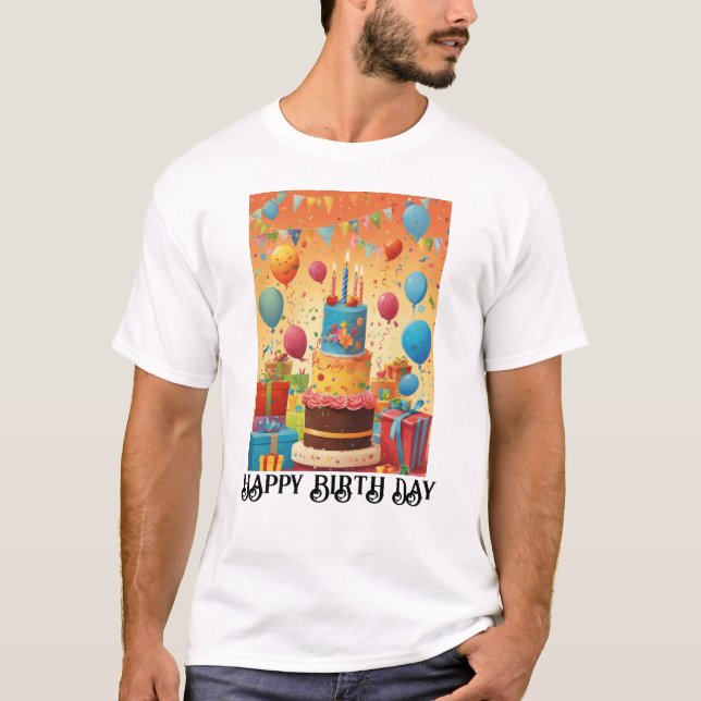 Camisa básica de camiseta masculina Aguarda: Explo (Frente)