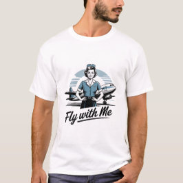 Camisa Básica de Comissária de Bordo Escandinava