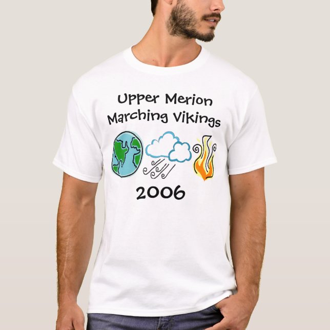 Camisa básica de marcha de Viquingues (Frente)