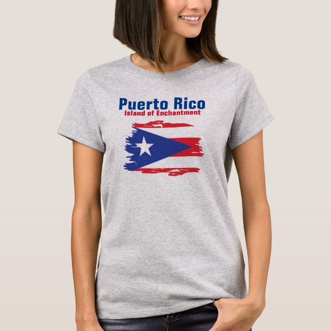 Camisa básica de mulher de Porto Rico (Frente)