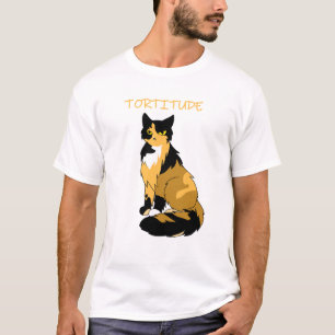 Camisa básica de "Tortie" Tortie Cat Masculina