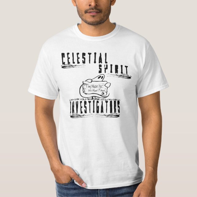 Camisa básica dos investigador celestiais do (Frente)