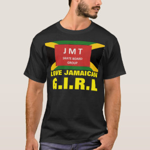 CAMISA BÁSICA ESCURA LOVE JAMAICAN GIRL