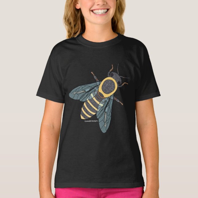 Camisa Básica Feminina - Abelha (vibrante) (Frente)