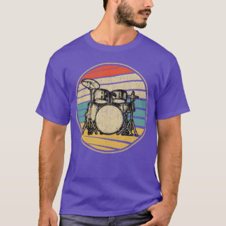 Camisa Bateria Músico Banda 70s 80s presente