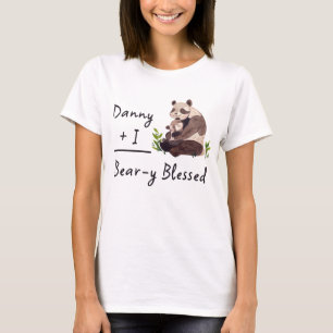 Camisa Beary Blessed Panda Mom   Baby Tee Combinan