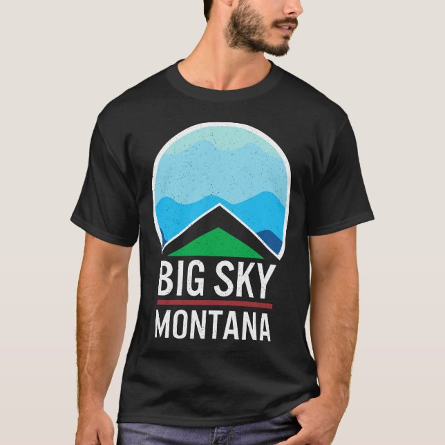 Camisa Big Sky Montana, estância de esqui Big Sky  (Frente)