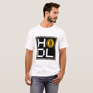 Camisa Bitcoin BTC 8-Bit Quadrado HODL