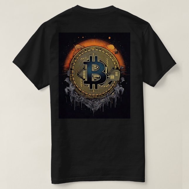 Camisa BITCOIN T para o amante da criptomoeda (Verso do Design)