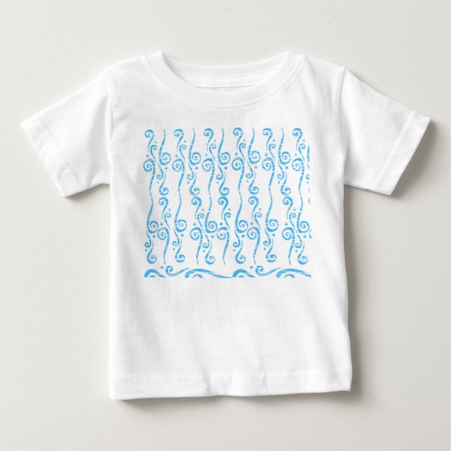 Camisa Blue Swirls Baby  (Frente)