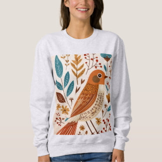 Camisa Boho Bird Floral Nature
