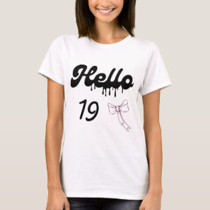 Camisa Bonita de Aniversário de 19 Anos para Menin