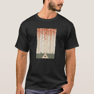 Camisa Bonita de Ourinho Pequeno no Outono na Flor