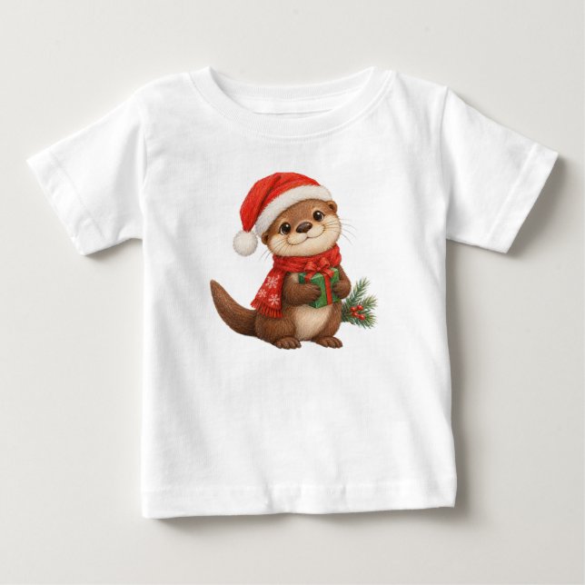Camisa bonita para um presente de Natal. (Frente)