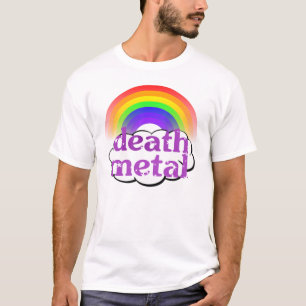 Camisa bonito do arco-íris do metal da morte