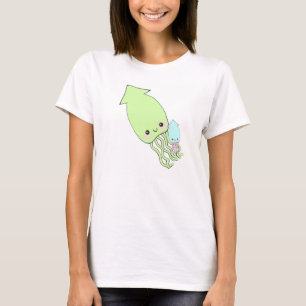 camisa bonito do calamar do kawaii