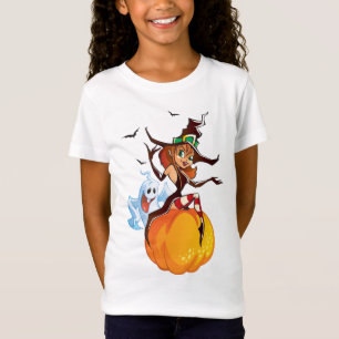 Camisa bonito do Dia das Bruxas da bruxa