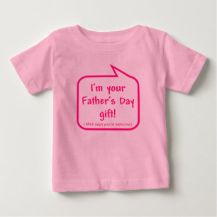 Camisa bonito do dia dos pais para que o bebê