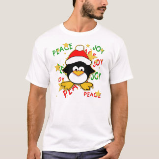 Camisa bonito do feriado T do pinguim do bebê
