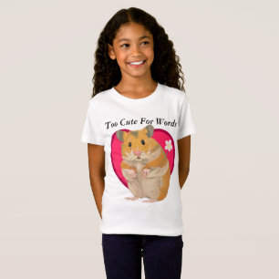 Camisa bonito do hamster T das meninas