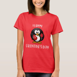 Camisa bonito do pinguim T do feliz dia dos