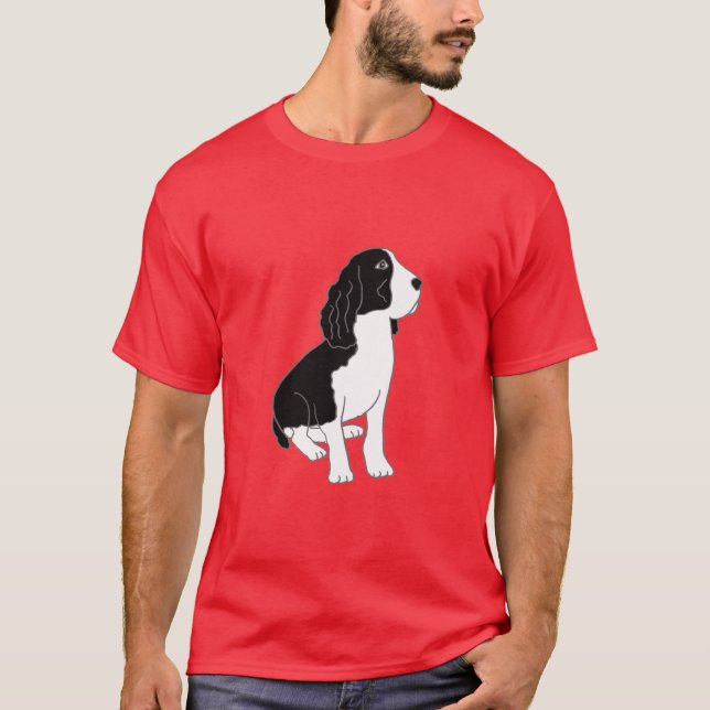Camisa bonito do Spaniel do AF Springer (Frente)
