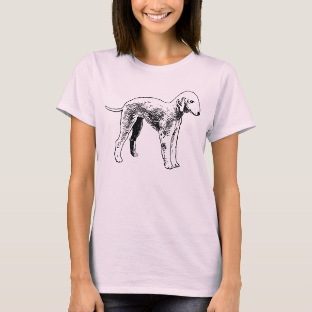 Camisa bonito do terrier de Bedlington (Frente)