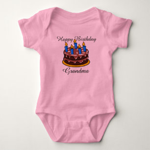 Camisa bonito feita sob encomenda do bebê da avó