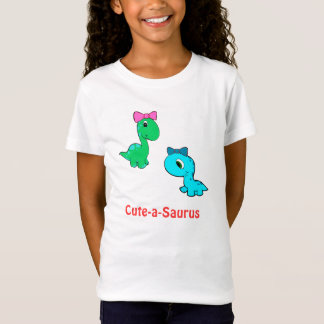Camisa Bonito-um-saurus dos miúdos para meninas