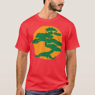 Camisa Bonsai Tree com Laranja Sun Japonês Karat