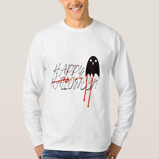 Camisa Boo Halloween, camisa de Halloween, Hallowe (Frente)