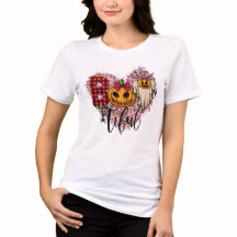 Camisa Boo Halloween T com abóbora