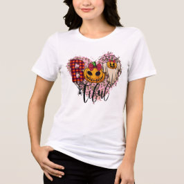 Camisa Boo Halloween T com abóbora