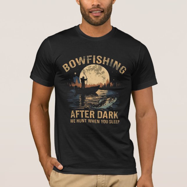 Camisa Bowfishing After Dark Moon Nature Silhueta (Frente)
